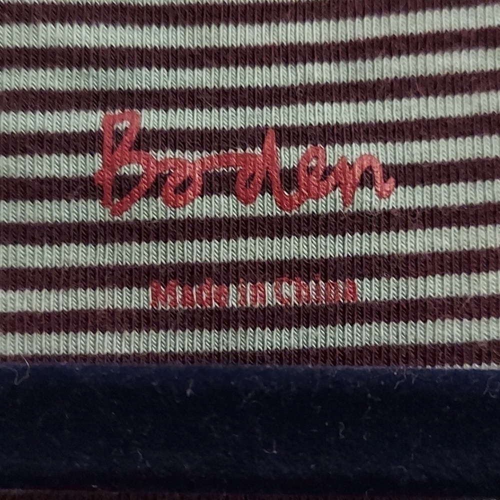BODEN Striped Long Sleeve Round Scoop Neck Pullover Top - Picture 2 of 10